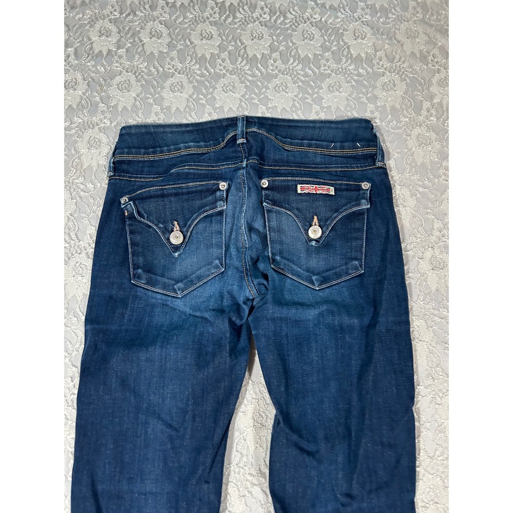 Hudson Collin Flap Skinny Jeans Dark Wash Low Rise 25 Y2K Grunge Chic Streetwear - Picture 5 of 9